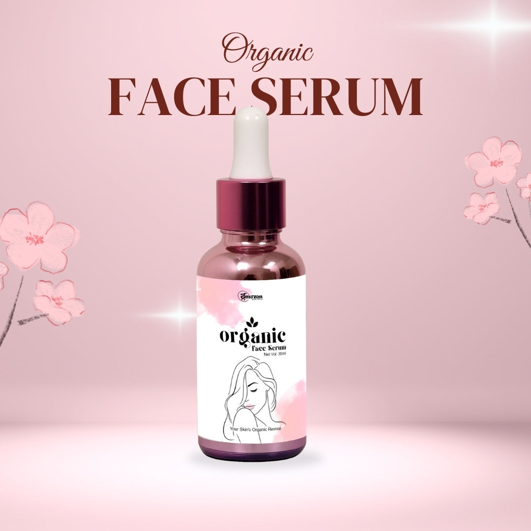 Organic Face Serum – Hydrating, Brightening & Anti-Blemish Formula (30ml)