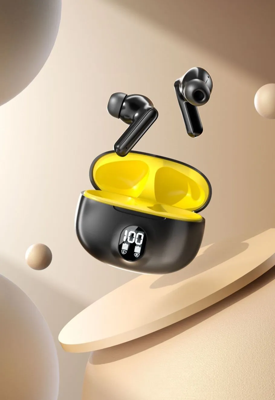 Wireless Magnetic Suction Function Wireless  Bluetooth handfree