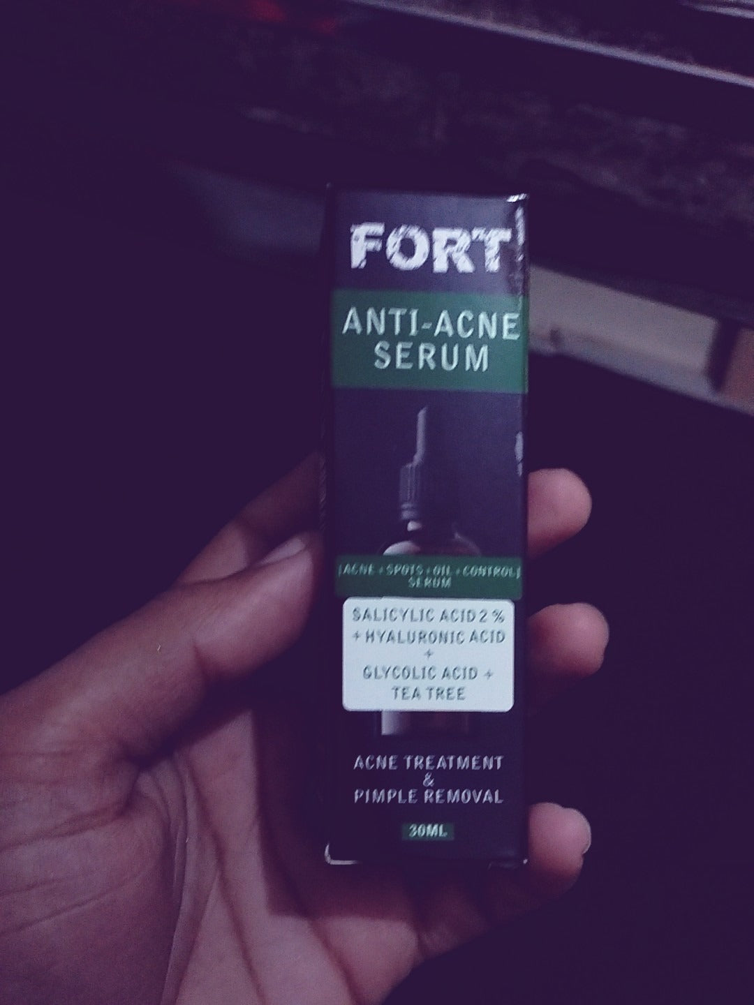 FORT Salicylic Acid Serum – Anti-Acne Face Serum & Dark Spot Correcting Serum for Glowing Skin | Acne Skin Care Products 30ml